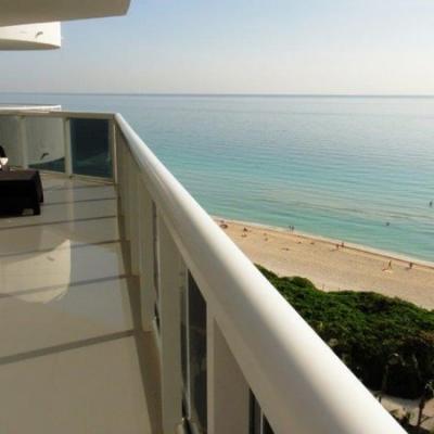 Oceanfront view from a luxury apartment