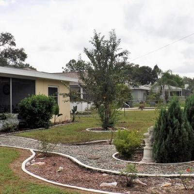 Single family backyard