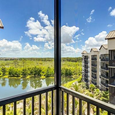 Great resort and pond view