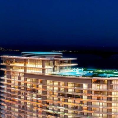  Brickell Flatiron nighttime roof top pool view