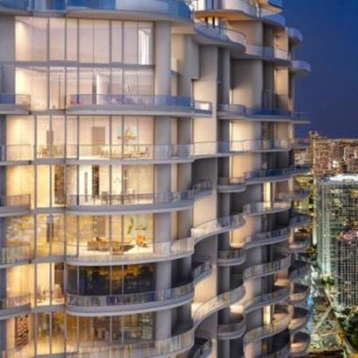  Brickell Flatiron nighttime north view